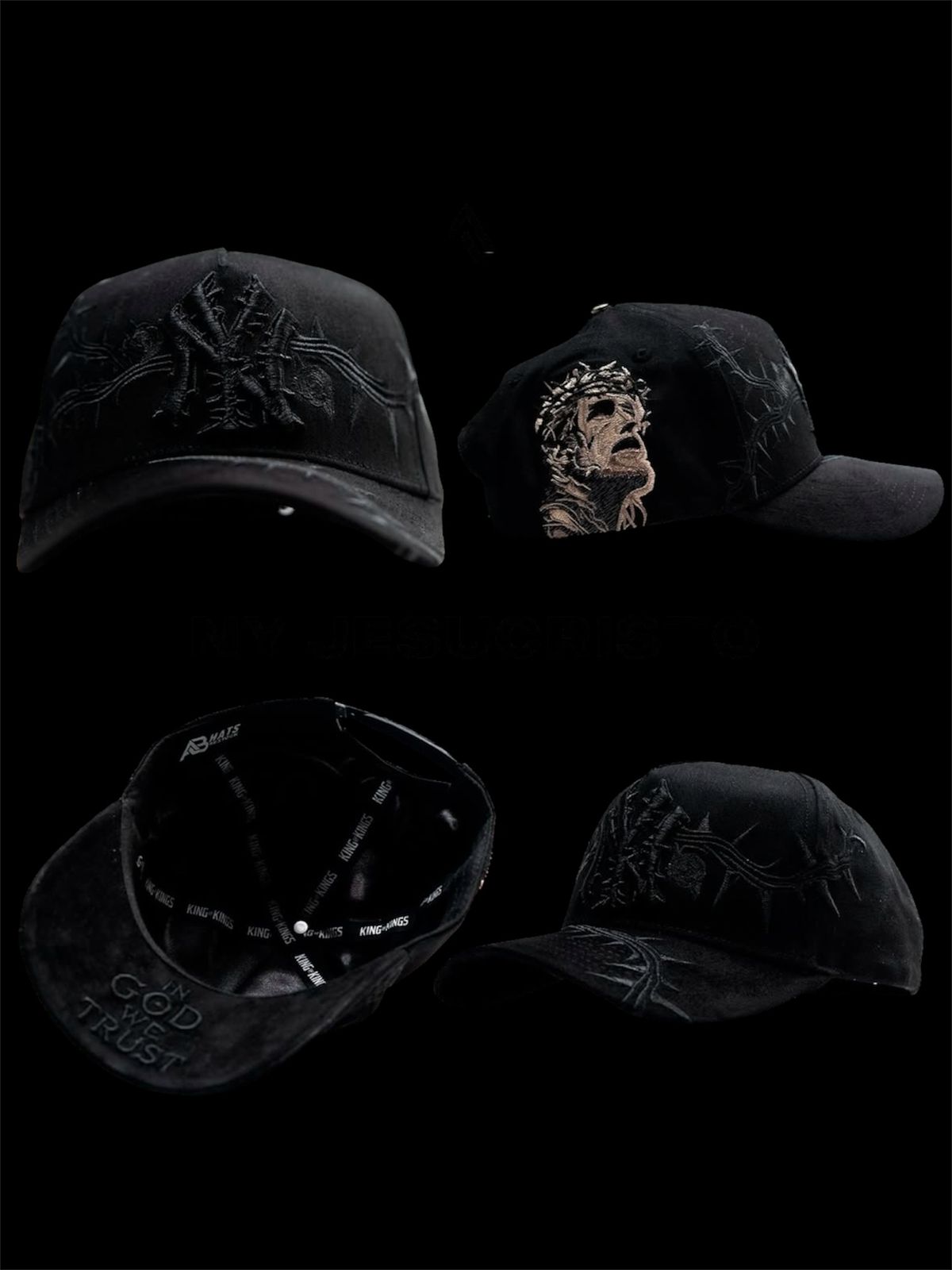 AB HATS "NY JESUCRISTO TOTAL BLACK"